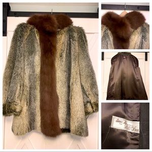 Fox Fur Peacoat